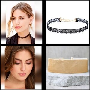 NWT LULUS CHOKER BUNDLE OF 3 CHOKER NECKLACES